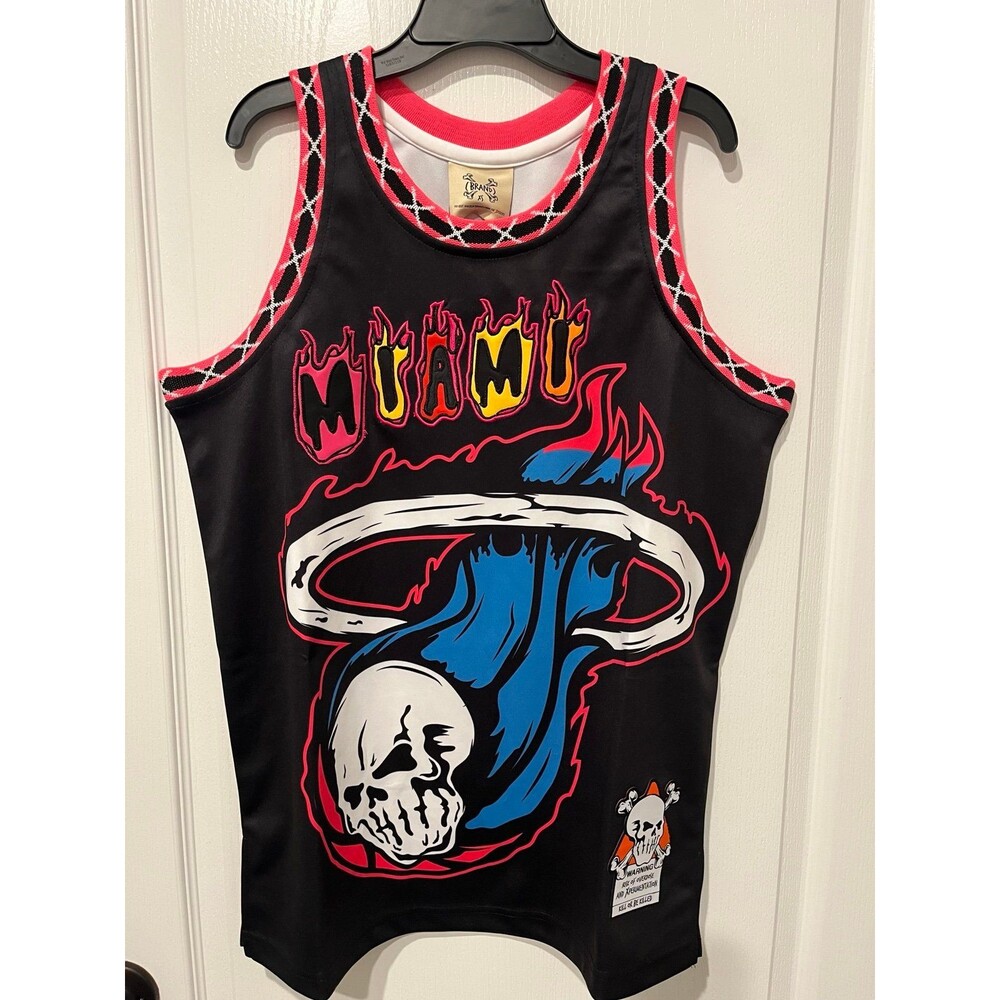 Brand X Miami Heat LeBron James Dwyane Wade Graphic Tank Top XS NWT